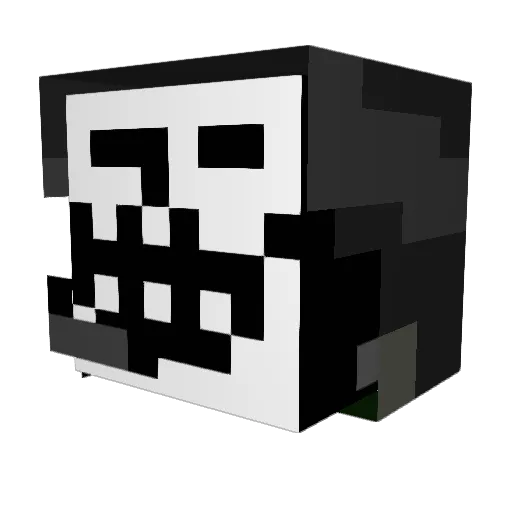 Colt1205 Minecraft avatar head, 3D render