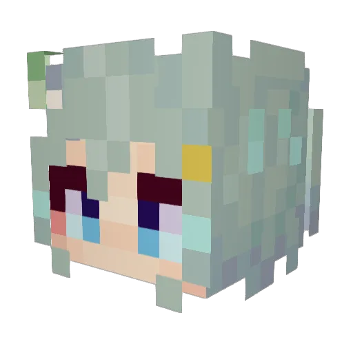 ColtEnter Minecraft avatar head, 3D render