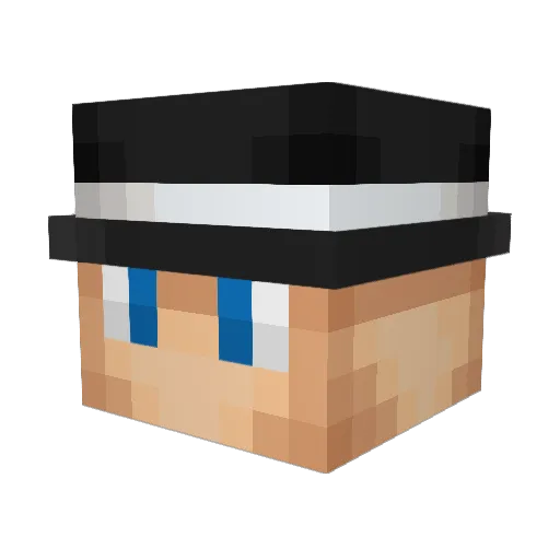 ColtMac Minecraft avatar head, 3D render