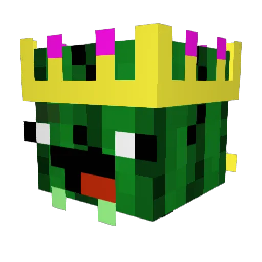 Coltellei Minecraft avatar head, 3D render