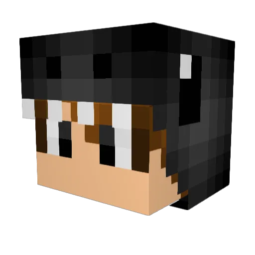 ColtenPlaysMc Minecraft avatar head, 3D render