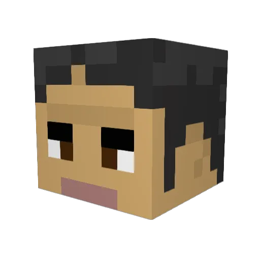 Coltenomorf Minecraft avatar head, 3D render