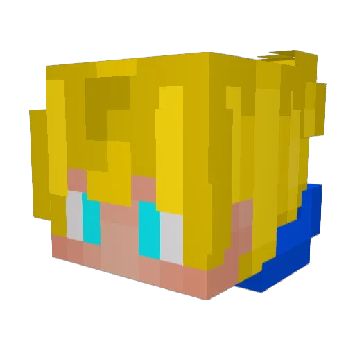 Coltita01 Minecraft avatar head, 3D render