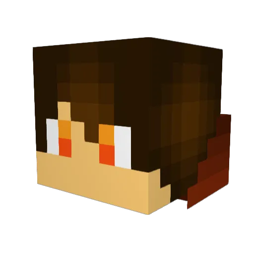 Colton78 Minecraft avatar head, 3D render