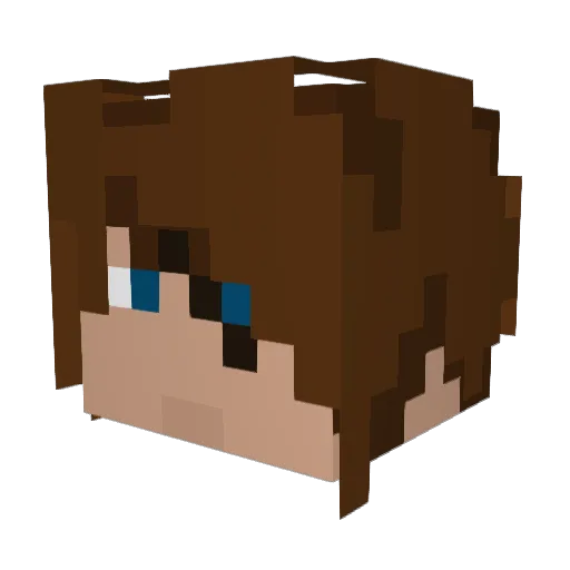 Coltondemon Minecraft avatar head, 3D render