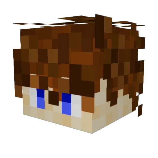 ColtyFc Minecraft avatar head, 3D render
