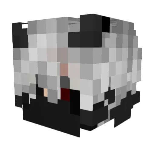 Coluichecombah_ Minecraft avatar head, 3D render