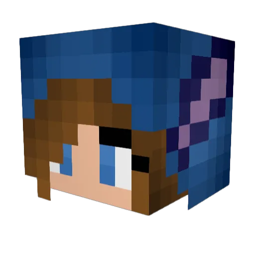 ColumbineKiller Minecraft avatar head, 3D render
