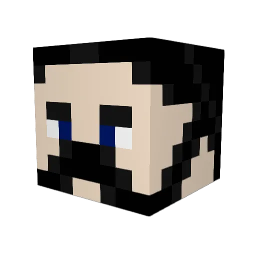 Colvinus Minecraft avatar head, 3D render