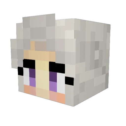 Colyca Minecraft avatar head, 3D render
