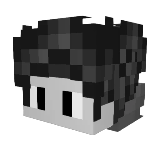 Colzyyn Minecraft avatar head, 3D render