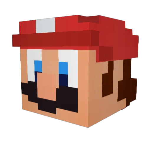 ComKeen195 Minecraft avatar head, 3D render