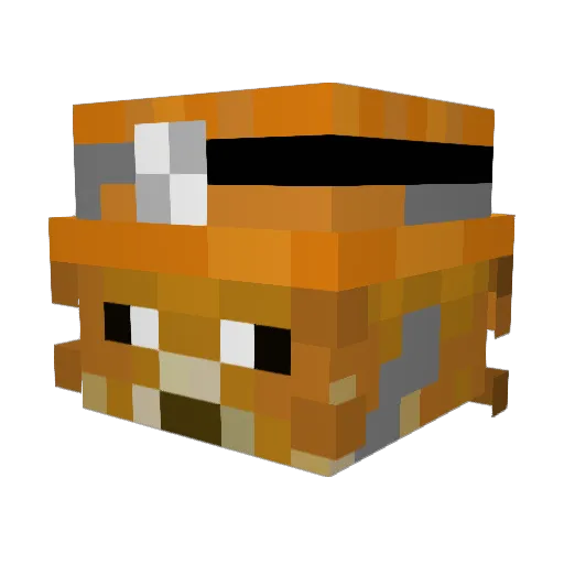 Coma141 Minecraft avatar head, 3D render