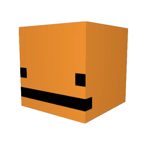 Comal Minecraft avatar head, 3D render