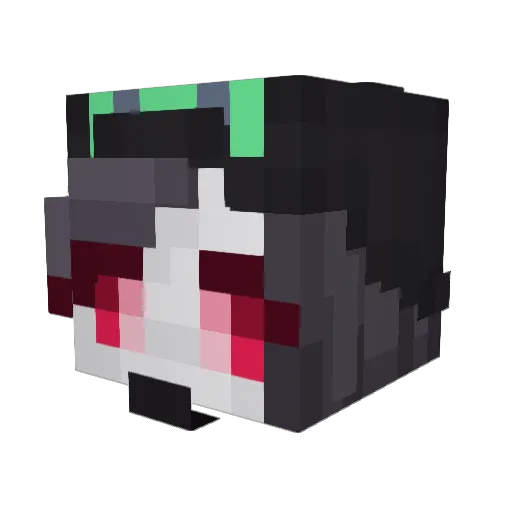 Comanderleopard Minecraft avatar head, 3D render