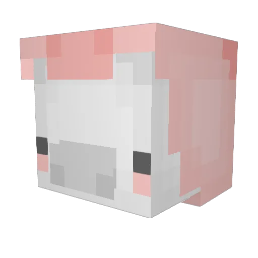 Comatonic Minecraft avatar head, 3D render