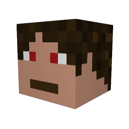 CombatArchitect Minecraft avatar head, 3D render