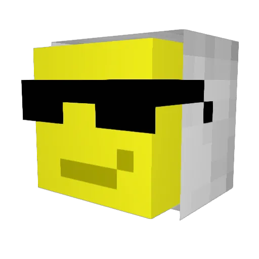 CombatElm Minecraft avatar head, 3D render