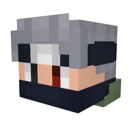 CombatKoala_ Minecraft avatar head, 3D render