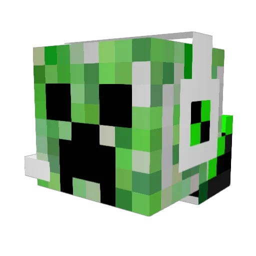 CombatVolcano20 Minecraft avatar head, 3D render