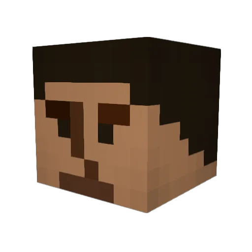 Combat_Echizen Minecraft avatar head, 3D render