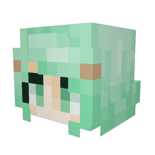 Combat_Fish Minecraft avatar head, 3D render