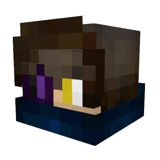 Combc Minecraft avatar head, 3D render