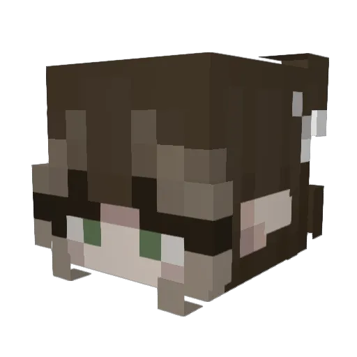 Combeex Minecraft avatar head, 3D render