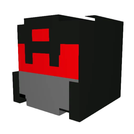 Combiners Minecraft avatar head, 3D render