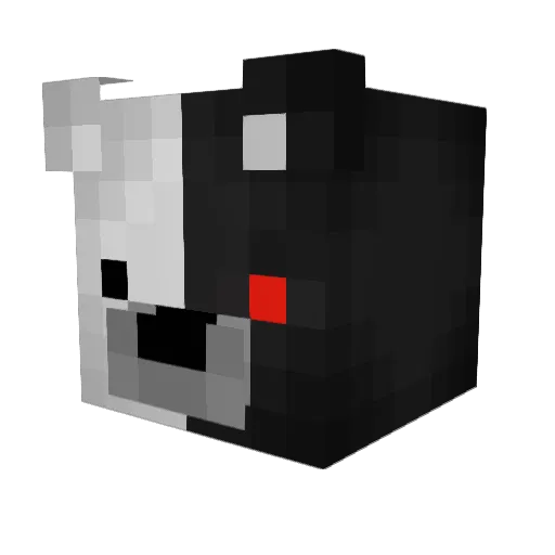 Combo125You Minecraft avatar head, 3D render
