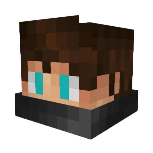 ComboCubed Minecraft avatar head, 3D render
