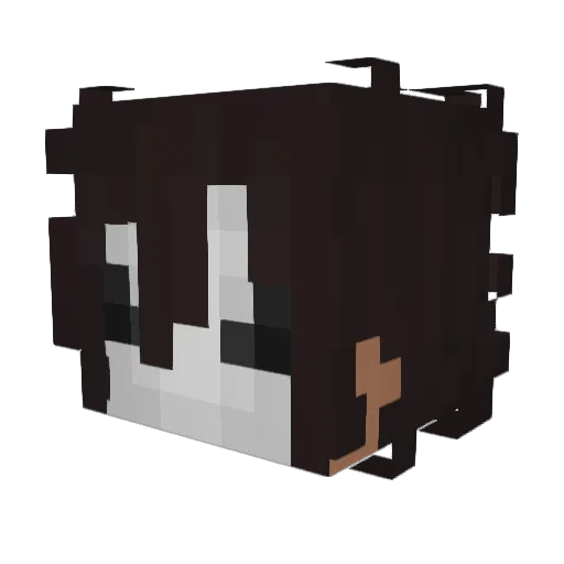 ComboFR Minecraft avatar head, 3D render