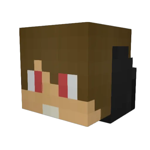 ComboFTW Minecraft avatar head, 3D render