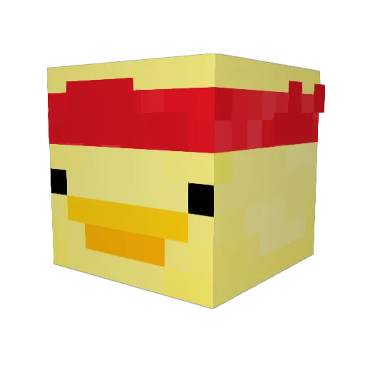 ComboKiddo Minecraft avatar head, 3D render