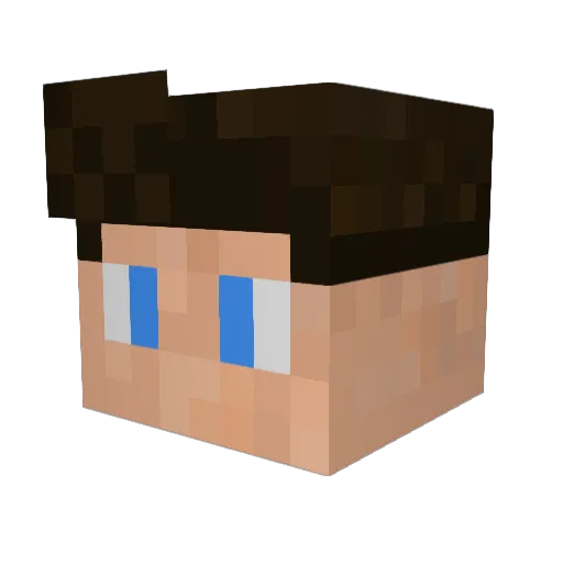 ComboMiner Minecraft avatar head, 3D render