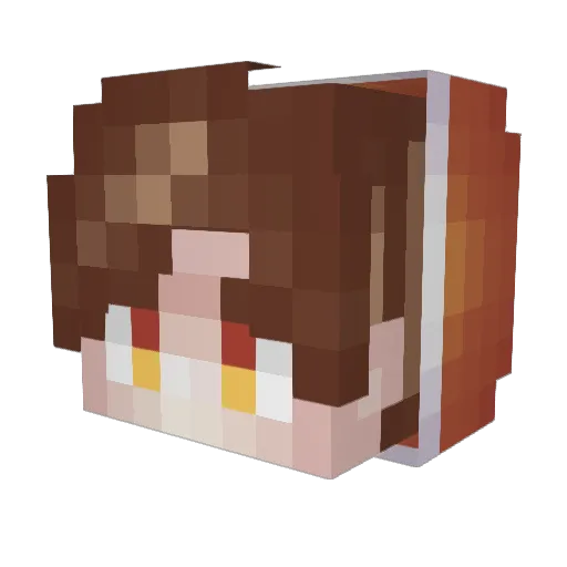 ComboRasher Minecraft avatar head, 3D render