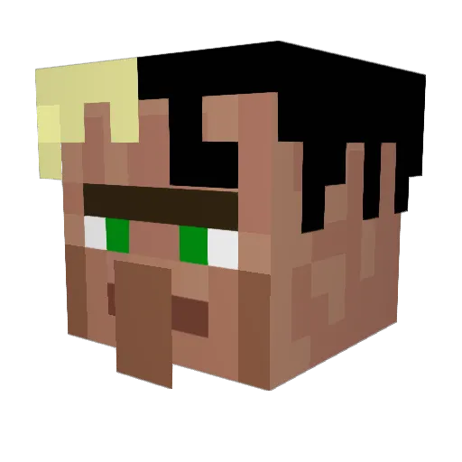 ComboSpeed Minecraft avatar head, 3D render