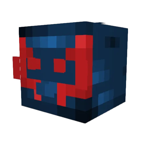 ComboWeedo Minecraft avatar head, 3D render