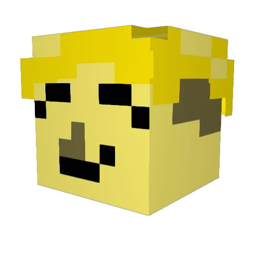 Combo_Cake Minecraft avatar head, 3D render