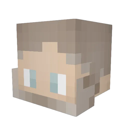 ComeBackShane Minecraft avatar head, 3D render