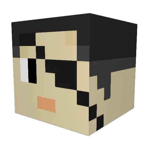 ComeEdSome Minecraft avatar head, 3D render