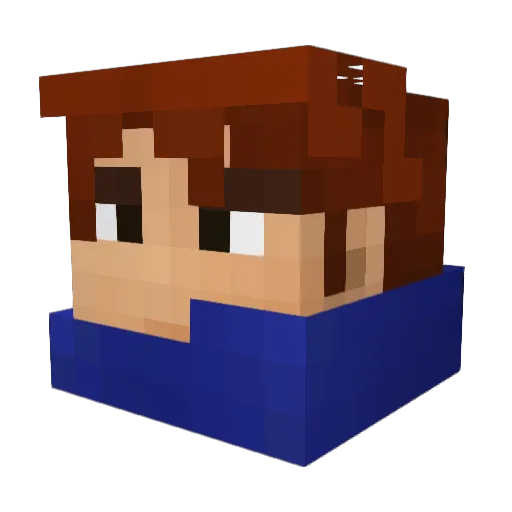 ComeNGetYourLove Minecraft avatar head, 3D render