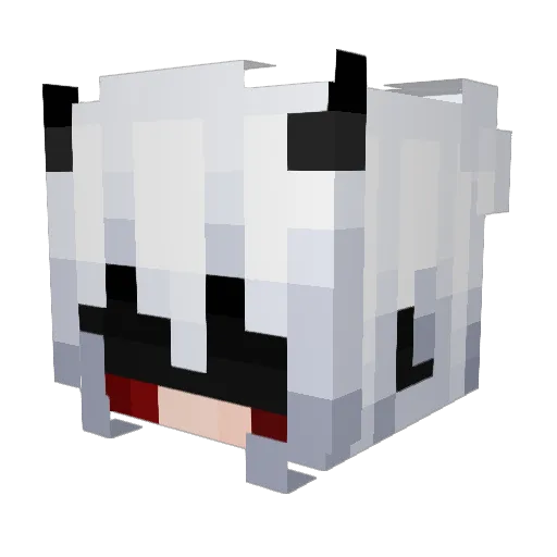 Comedien Minecraft avatar head, 3D render