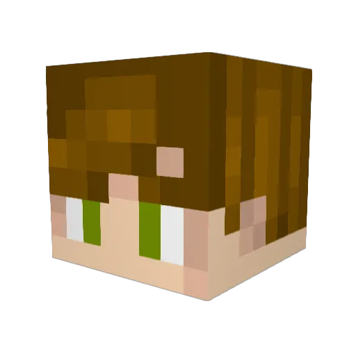 ComedyKid16 Minecraft avatar head, 3D render