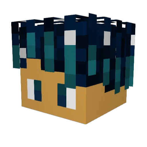 Comedywiz411 Minecraft avatar head, 3D render