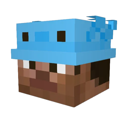 ComekTheGreat Minecraft avatar head, 3D render
