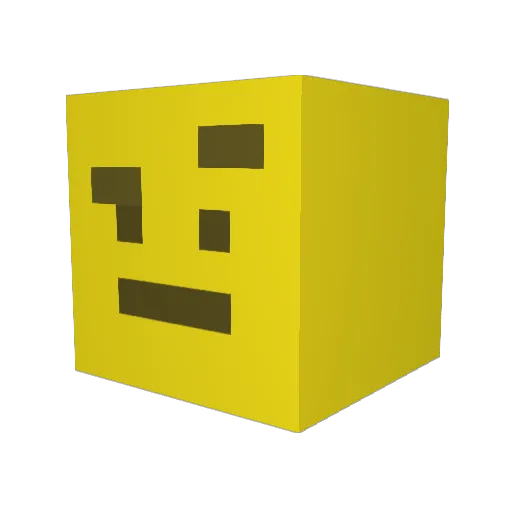 Comentario Minecraft avatar head, 3D render