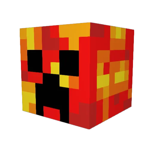 Comet01 Minecraft avatar head, 3D render
