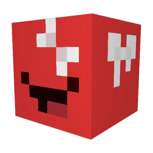 Comet1000 Minecraft avatar head, 3D render