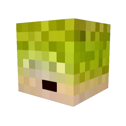 Comet360 Minecraft avatar head, 3D render